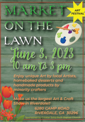 art market on the lawn
