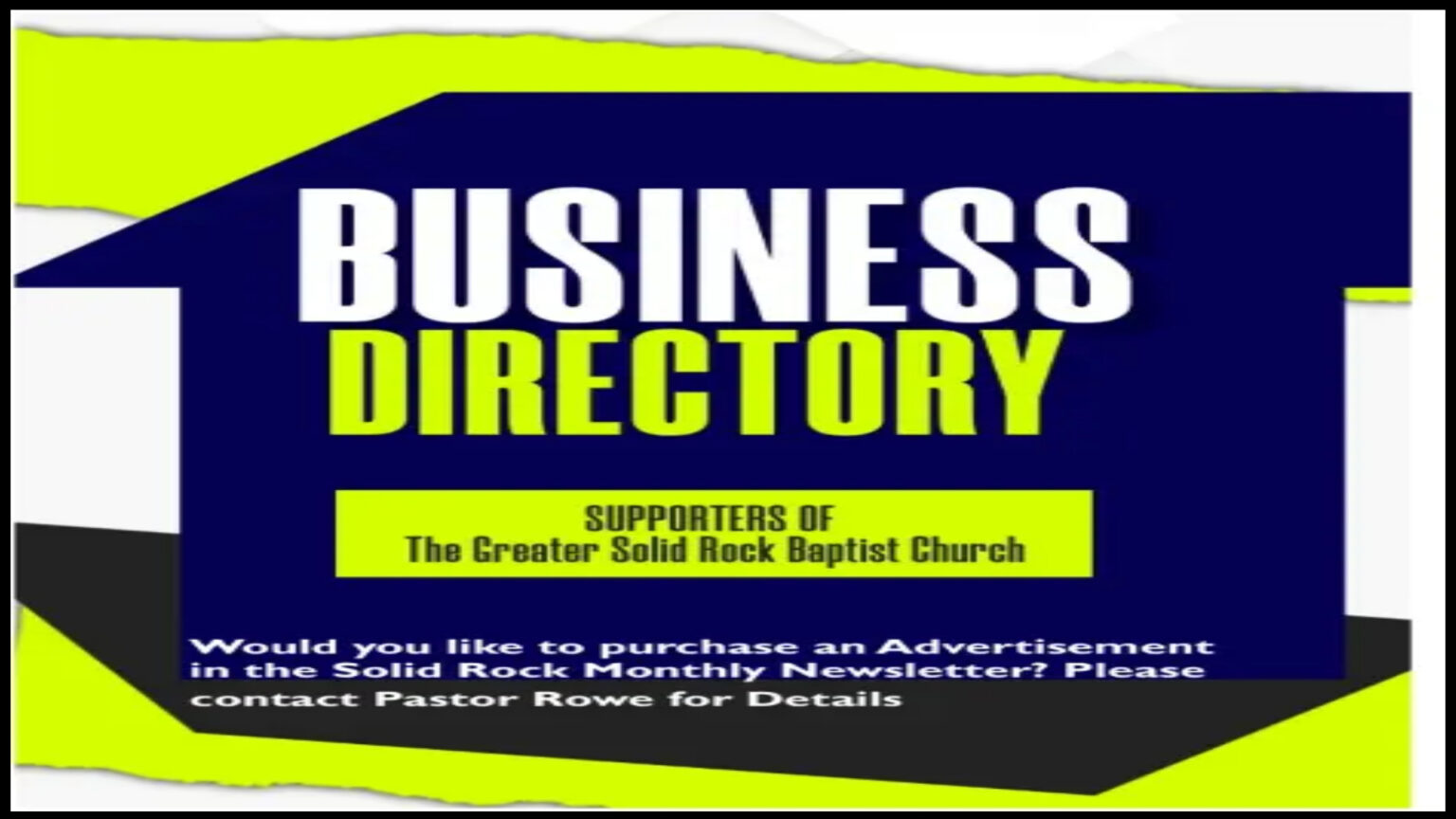 March 24 Business Directory - Made with PosterMyWall